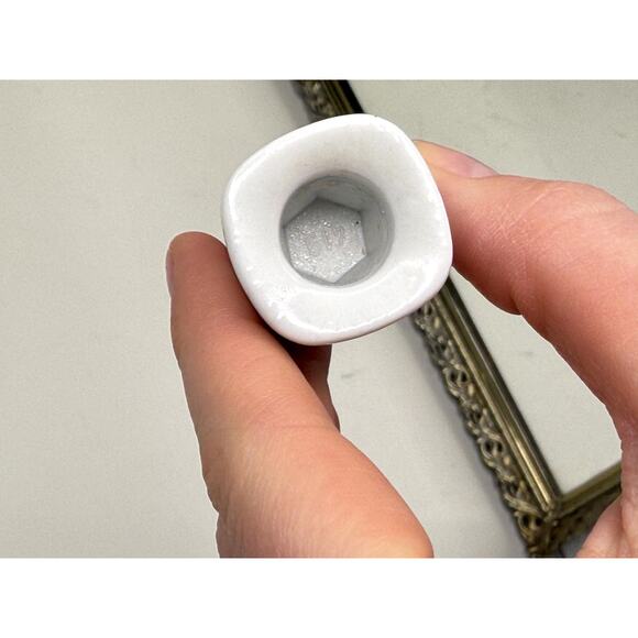 Vintage miniature candle holder Blue and Pink Kitty Cats Design West Germany - Picture 5 of 10